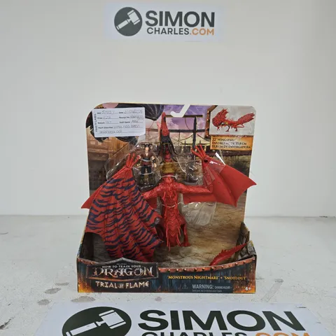 HOW TO TRAIN YOUR DRAGON MONSTROUS NIGHTMARE & SNOTLOUT FIGURE SET β BOXED