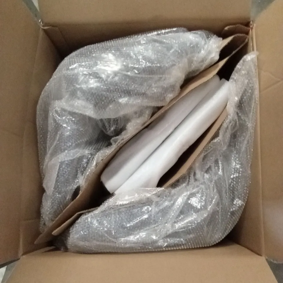 BOXED SET OF 2 DESIGNER DINING CHAIRS - GREY VELVET