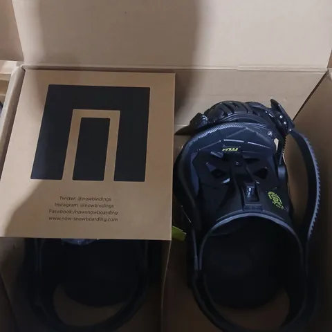 NOW BRIGADE SNOWBOARD BINDINGS – MEDIUM (US 7–9.5 / EU 39–42.5) – BOXED