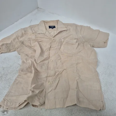 TM LEWIN LONDON SHIRT β BEIGE KHAKI, SIZE M, MADE IN INDIA