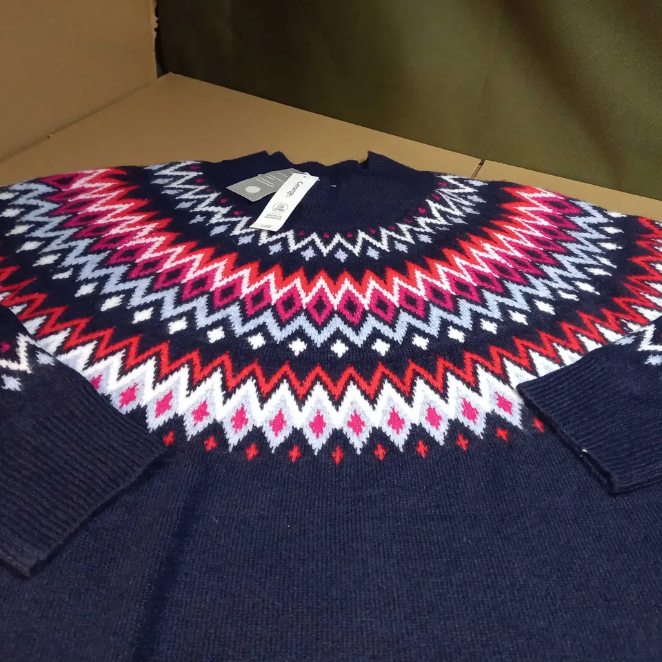 GEORGE SOFT KNIT NAVY JUMPER - SIZE 20/22