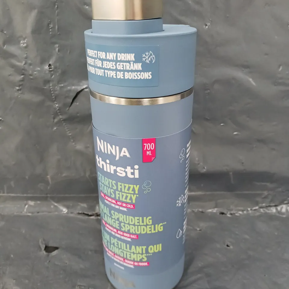 NINJA THIRSTI DRINKS CONTAINER IN BLUE - 530ML	