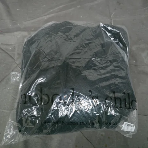 BAGGED NOBODYS CHILD CREW NECK CABLE OVERSIZED JUMPER IN KHAKI - UK SMALL