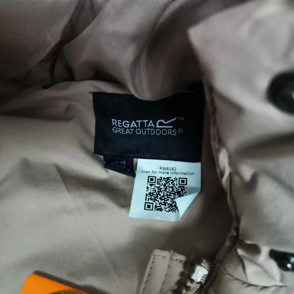 REGATTA KELSE BODYWARMER IN SOFT TAUPE - UK 10