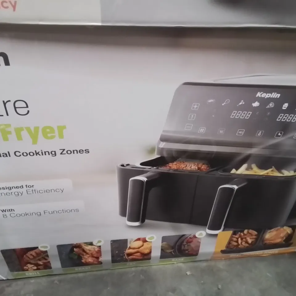 BOXED KEPLIN 9 LITRE DUAL DRAWER AIRFRYER