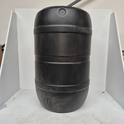 BLACK PLASTIC BARREL WATER BUTT