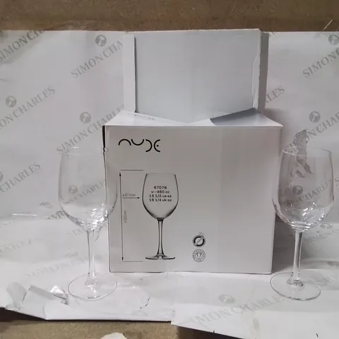 BOXED RESERVA STEMWARE GLASSES APPROXIMATELY 4