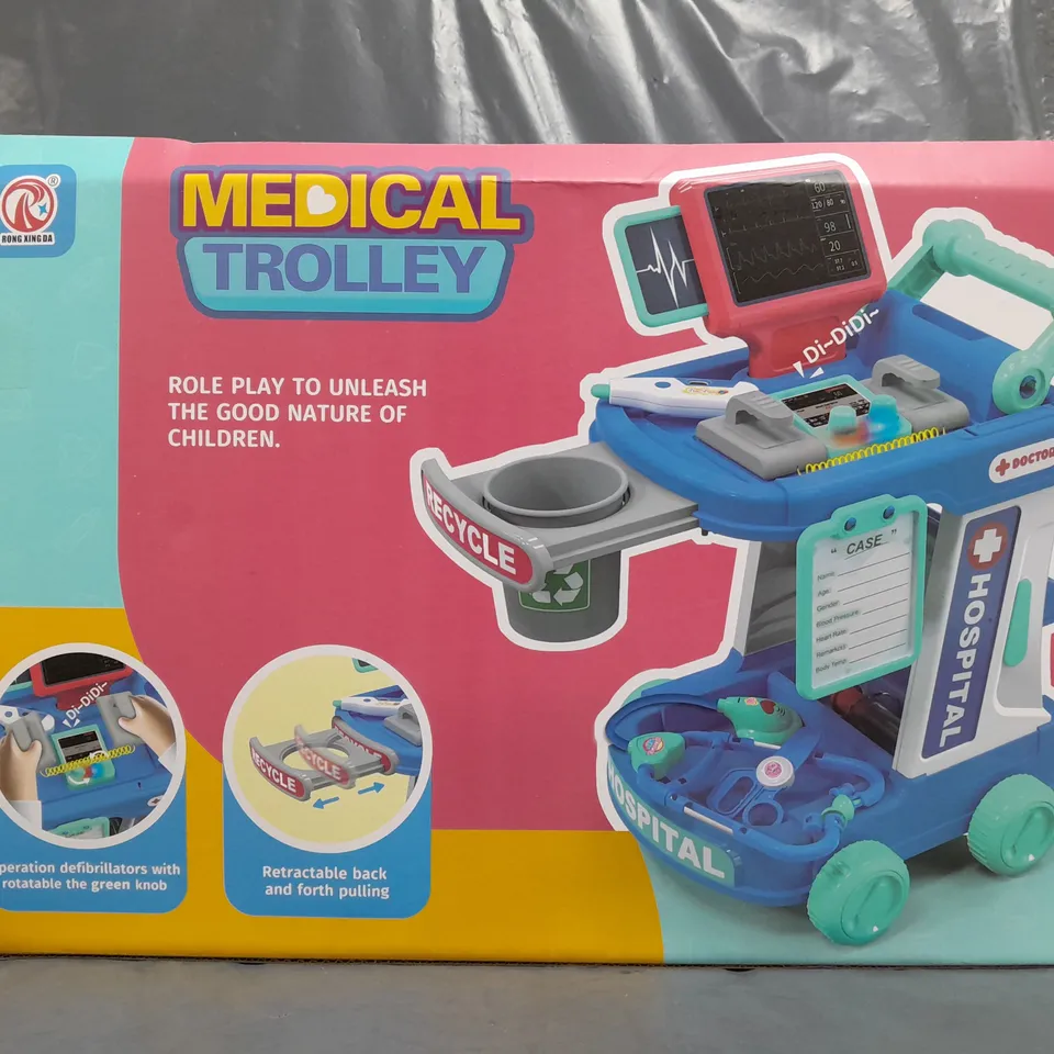 BOXED MEDICAL TROLLEY KID'S TOY