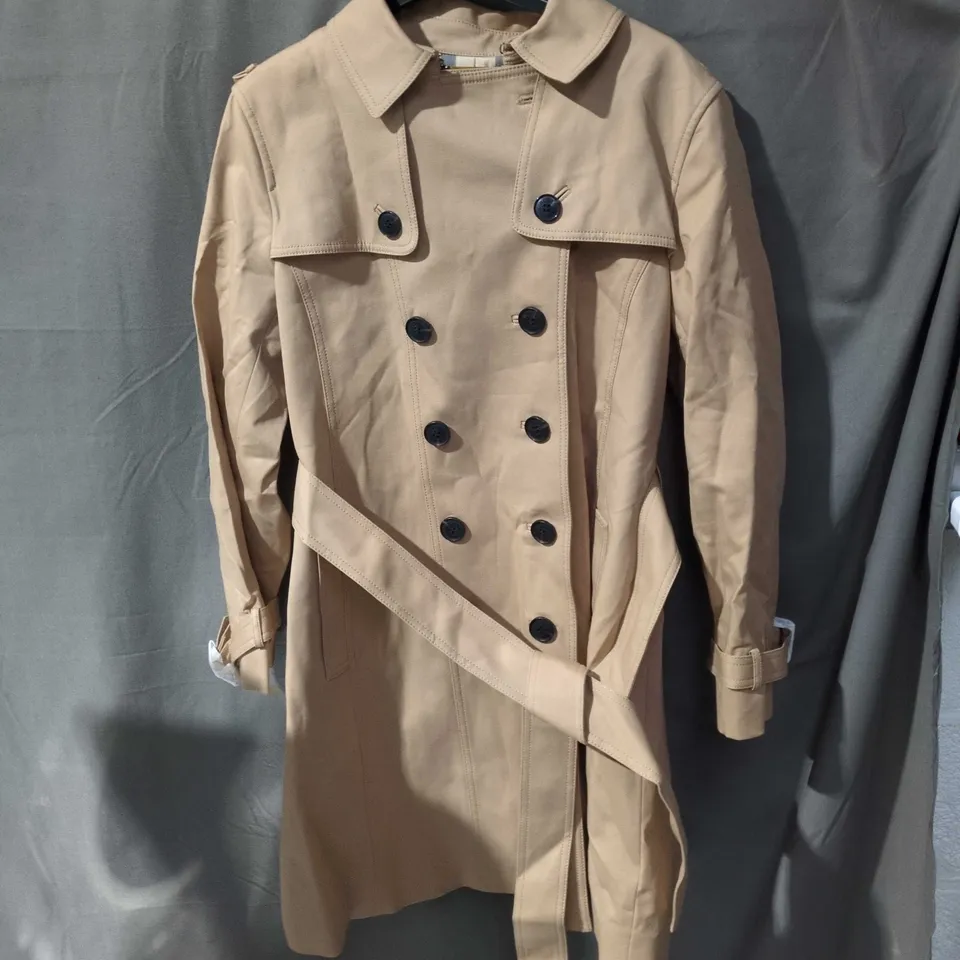 HOBBS LONDON PETITE TRENCH COAT – BEIGE, UK 12