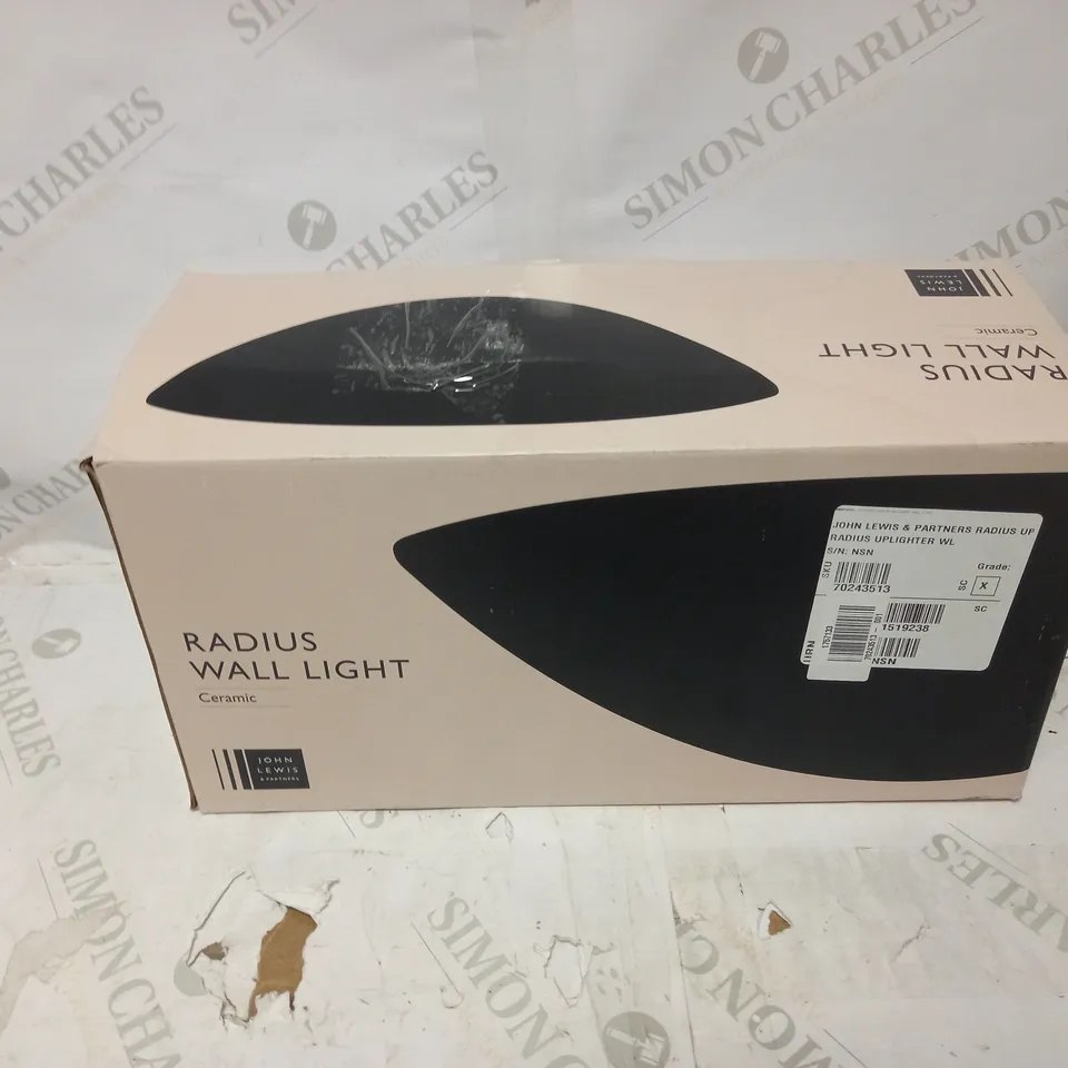 JOHN LEWIS RADIUS WALL LIGHT 