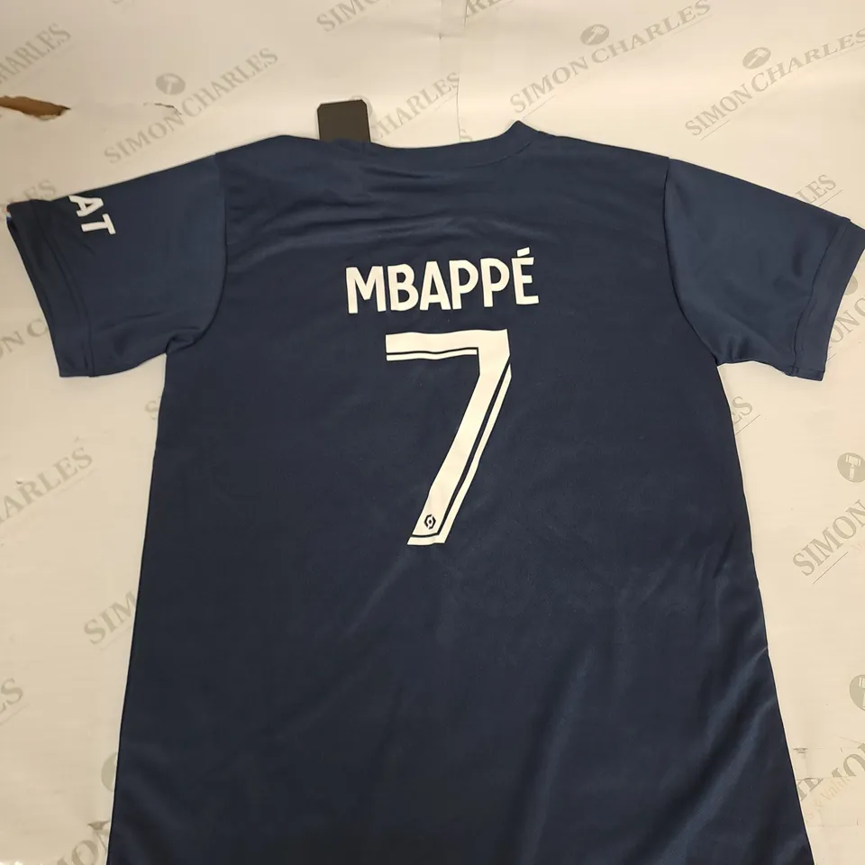 PSG FC HOME SHIRT WITH MBAPPE 7 SIZE 28