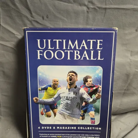 ULTIMATE FOOTBALL: 4 DVDS & MAGAZINE COLLECTION (BOXED)