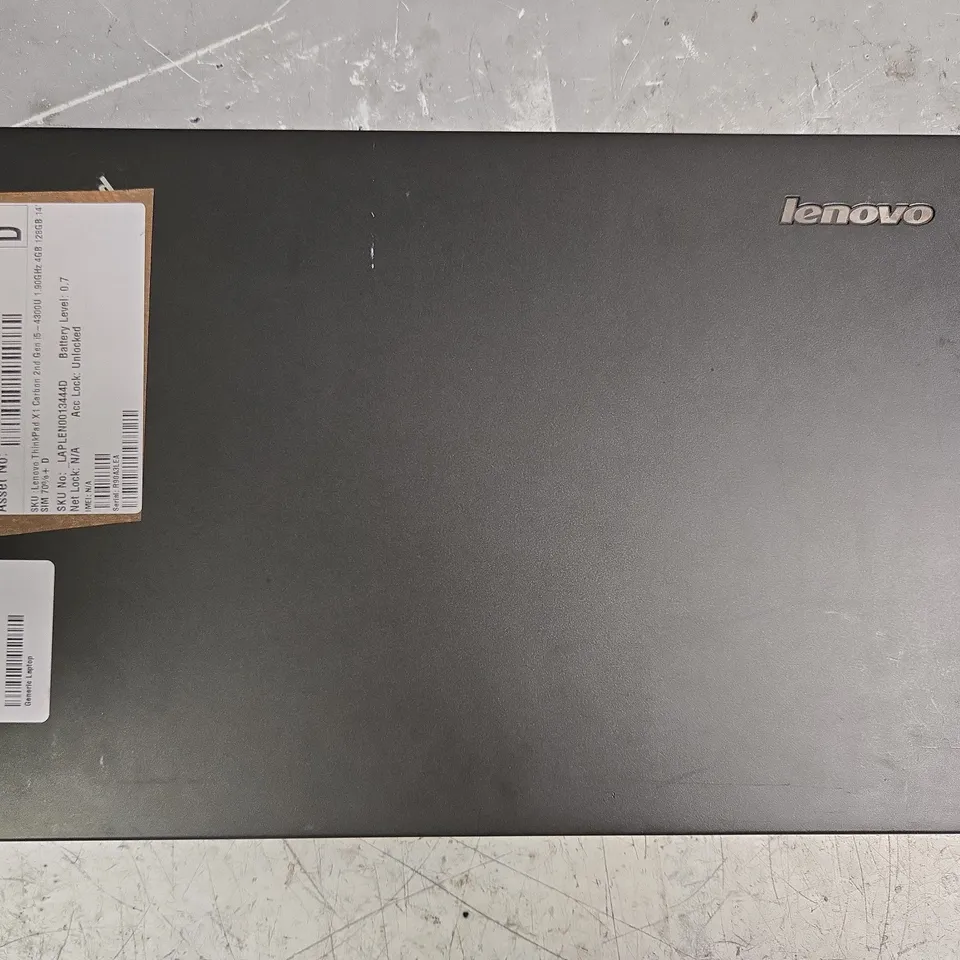 LENOVO THINKPAD X1 CARBON 2ND GEN LAPTOP IN BLACK