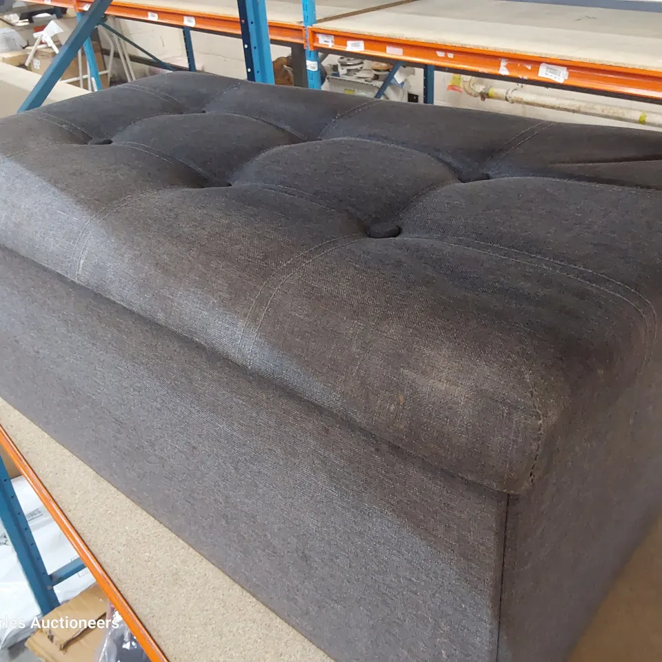 BONILIFE FOLDING OTTOMAN GREY FABRIC 