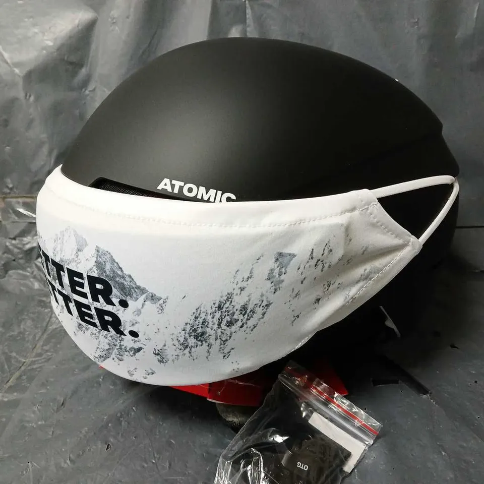 BOXED ATOMIC SAVOR VISOR STEREO HELMET