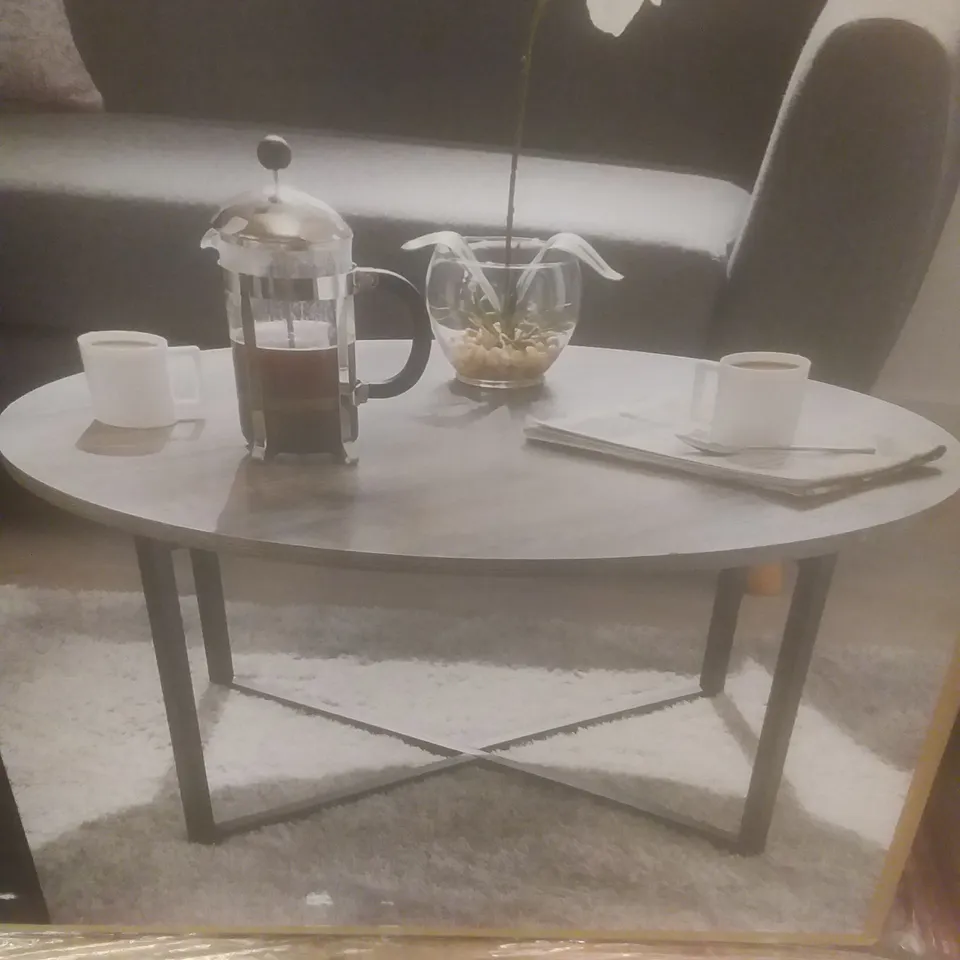 NEW BOXED GH IRVING DARK COFFEE TABLE