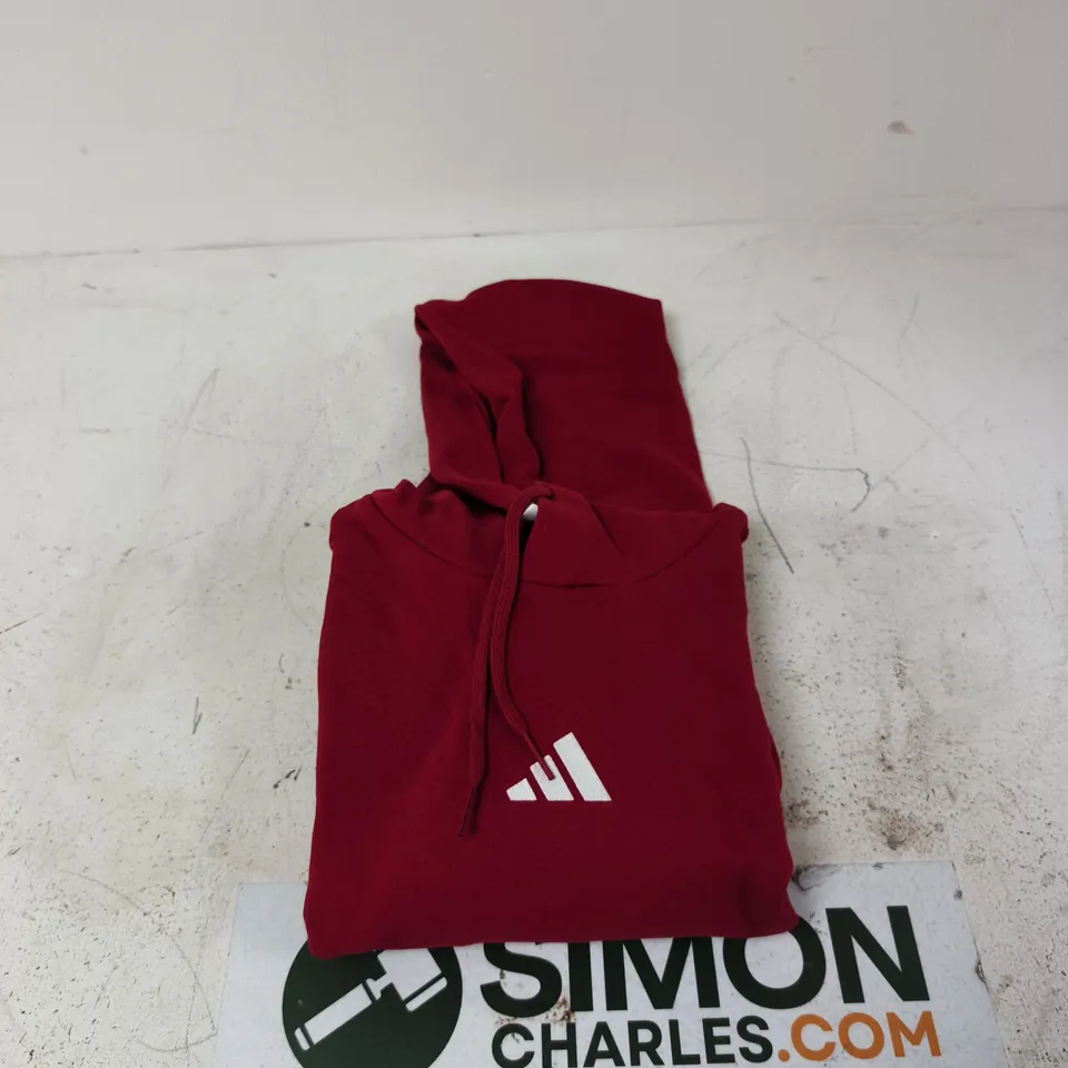 ADIDAS RED HOODIE – UK XL (US XL, FR XL)