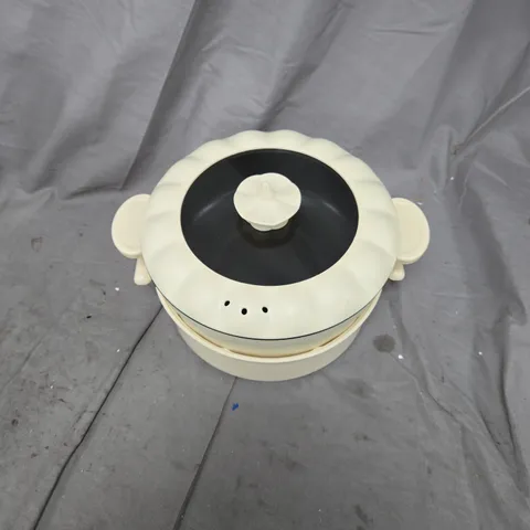 BLISS & BEYOND ELECTRIC HOT POT WITH STEAMER - BOXED 