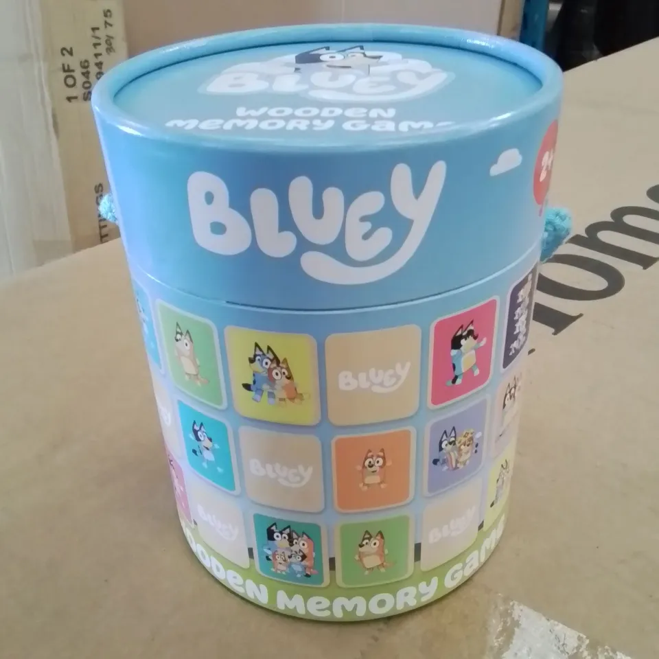 BOXED AND SEALED BLUEY WOODEN MEMORY GAME