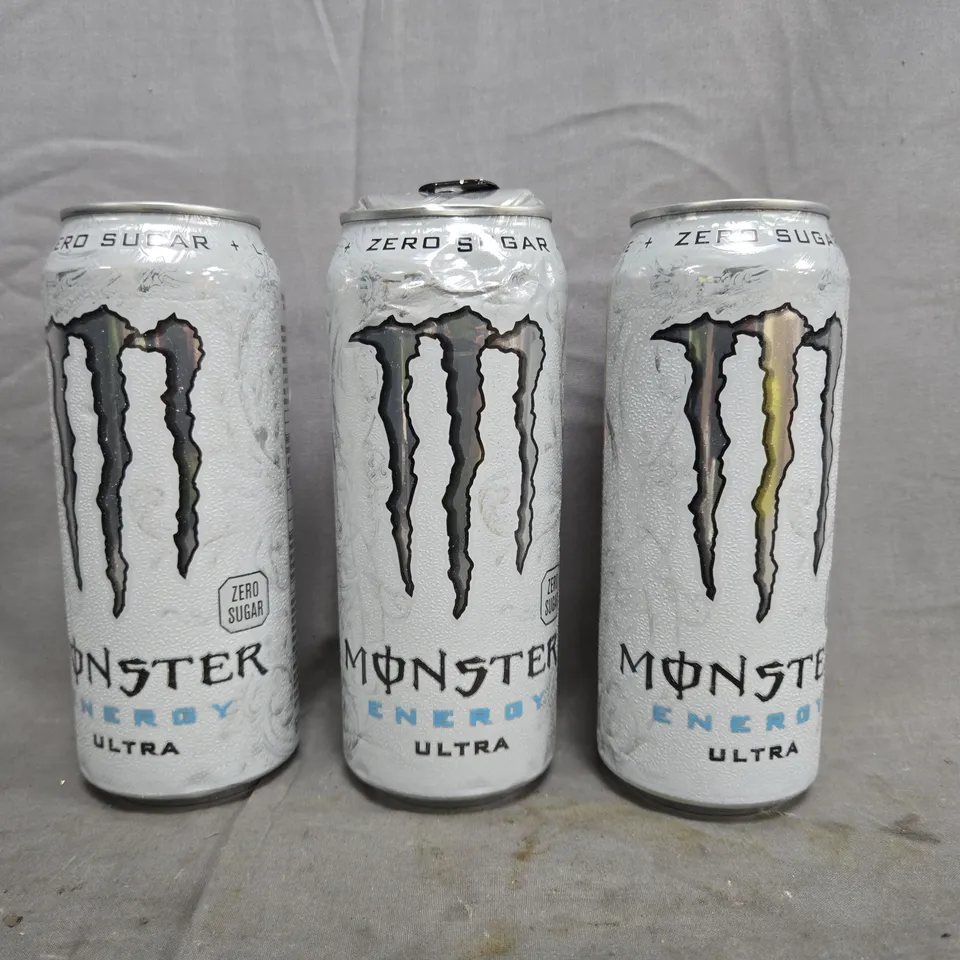 APPROXIMATELY 5 CANS OF MONSTER ENERGY ULTRA