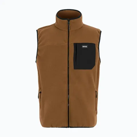 REGATTA FRANKIE B/W NUT BROWN MEN'S GILET SIZE M