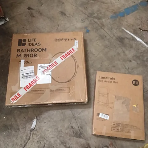PALLET OF ASSORTED ITEMS INCLUDING - LED BATHROOM MIRROR, BED ASSIST RAIL 