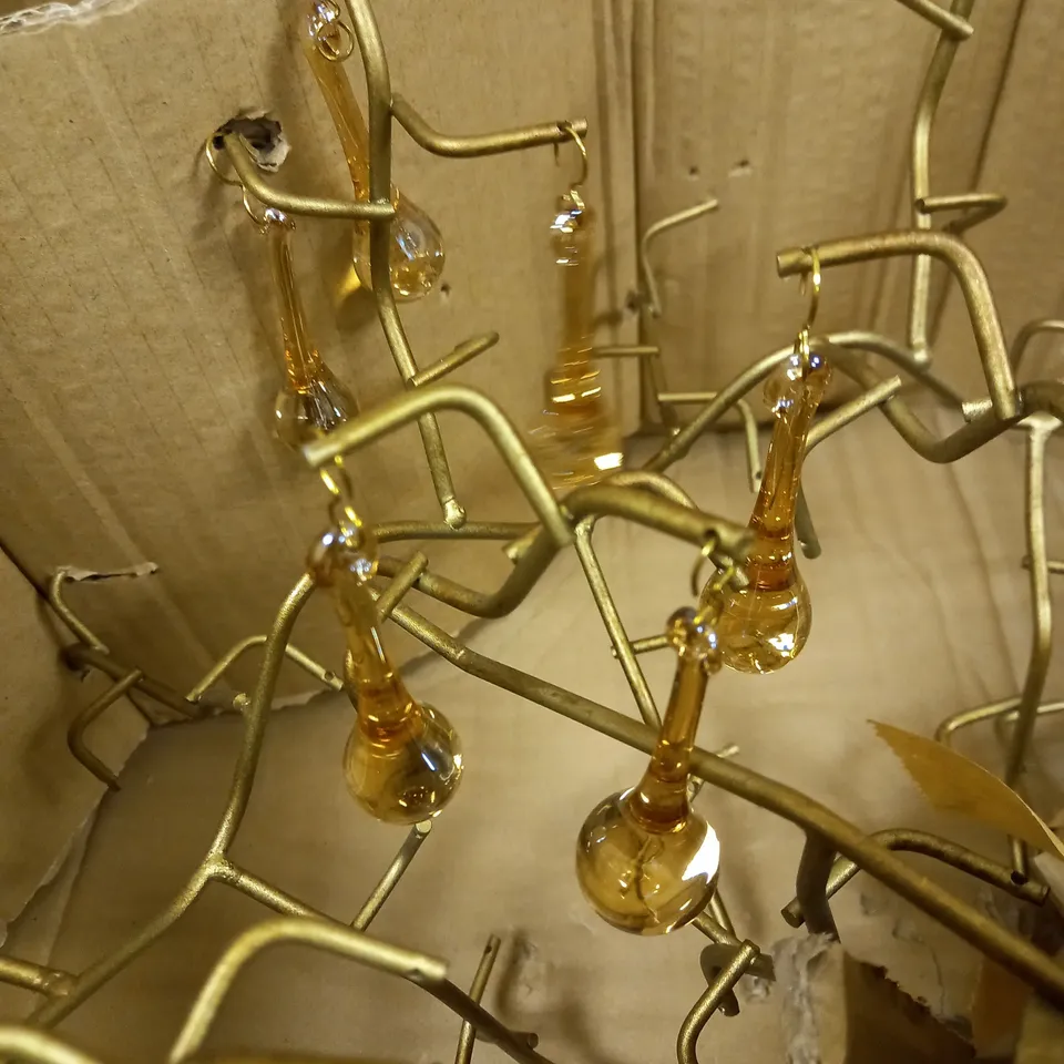JOHN LEWIS VICTORIA CHANDELIER CEILING LIGHT, METALLIC BROWN