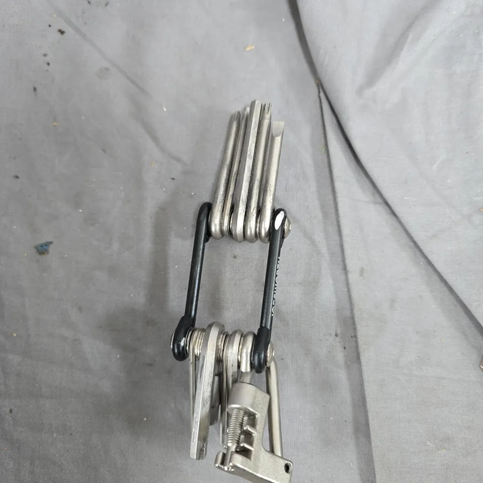 JOBSWORTH MULTI-TOOL WITH FOLDING BLADES AND PLIER-STYLE HANDLES