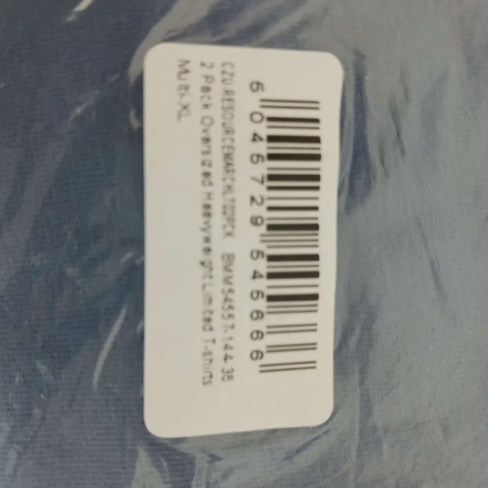 BOOHOO MAN 2 PACK OVERSIZE HEAVY WEIGHT LIMITED  T SHIRTS SIZE XL