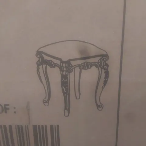BRAND NEW BOXED HOMES DIRECT 365 VERSAILLES STOOL (1 BOX)