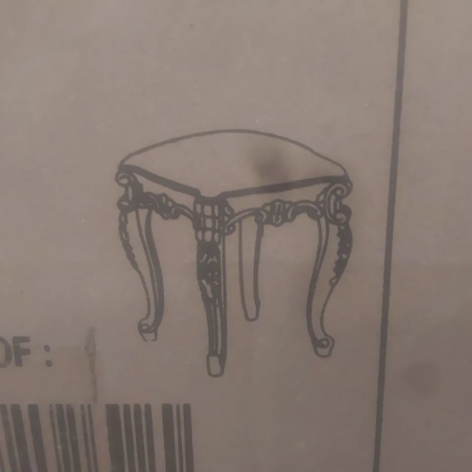 BRAND NEW BOXED HOMES DIRECT 365 VERSAILLES STOOL (1 BOX)