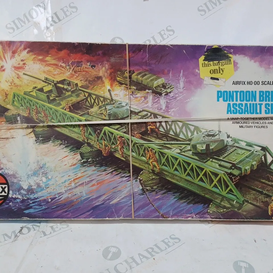 BOXED AIRFIX H0.00 SCALE PONTOON BRIDGE ASSAULT SET