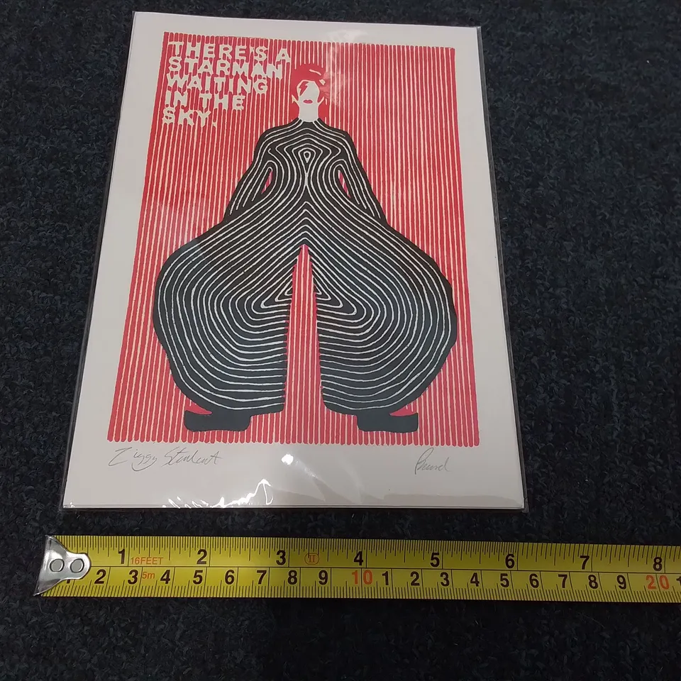 SIGNED ZIGGY STARDUST PRINT