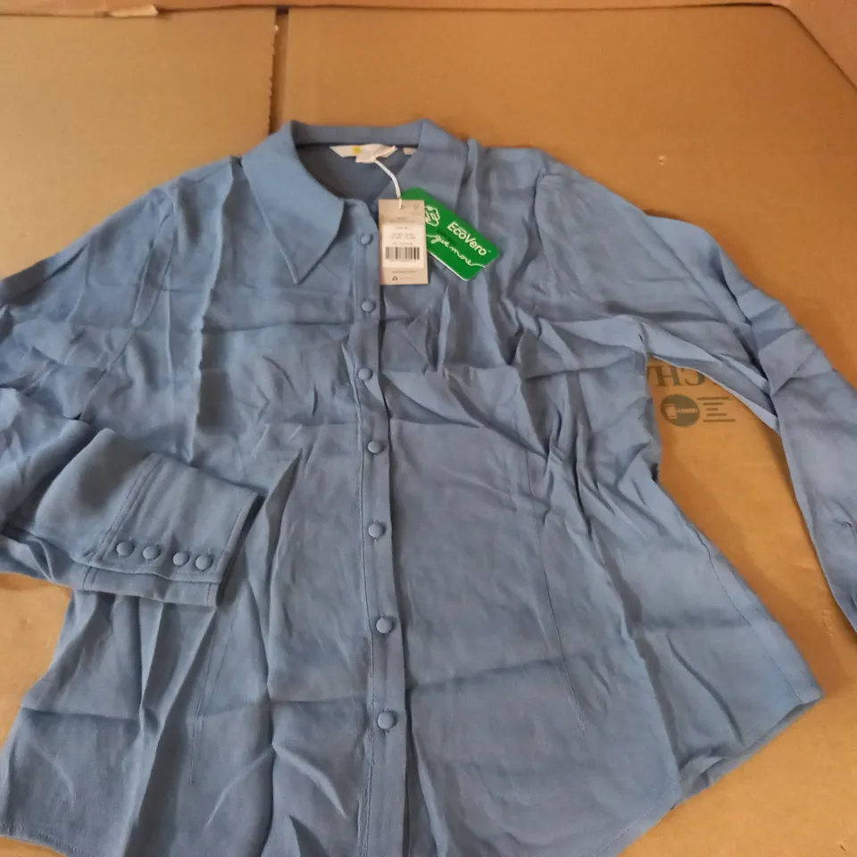 BODEN BLUE LONG SLEEVE SHIRT - UK 10 R