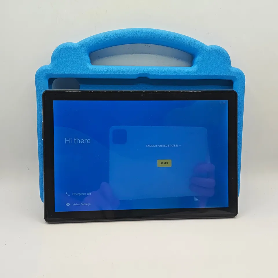 UNBOXED ANDROID TABLET IN GREY WITH PROTECTIVE BLUE CASE - SLV10