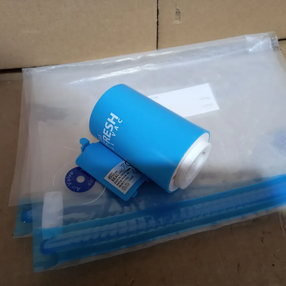 ALWAYS FRESH SEAL VAC HANDHELD VACUUM SEALER WITH REUSABLE BAGS