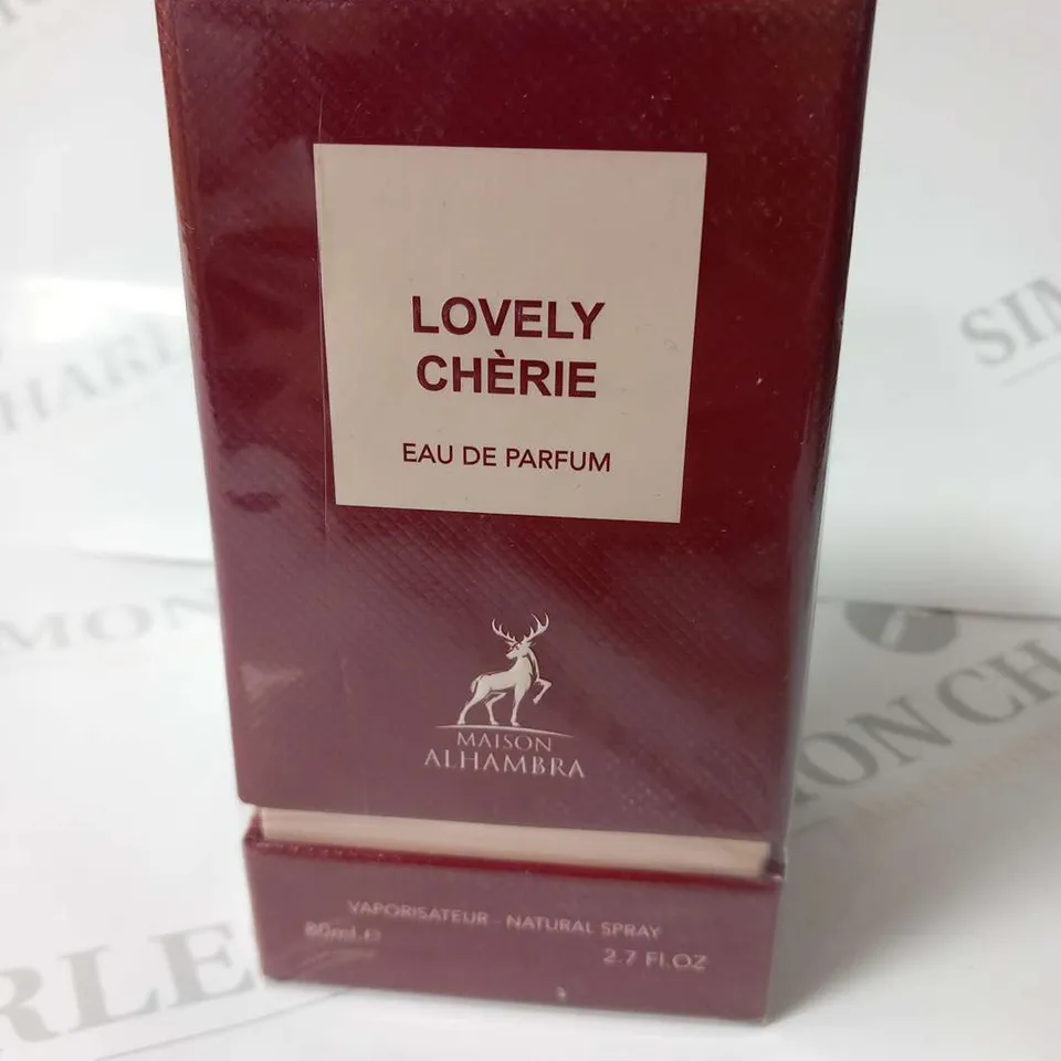 BOXED AND SEALED LOVELY CHERIE EAU DE PARFUM MAISON ALHAMBRA 80ML