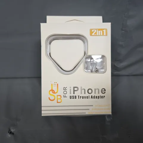 BOX OF APPROXIMATELY 40 SUB IPHONE TRAVEL CHARGER 