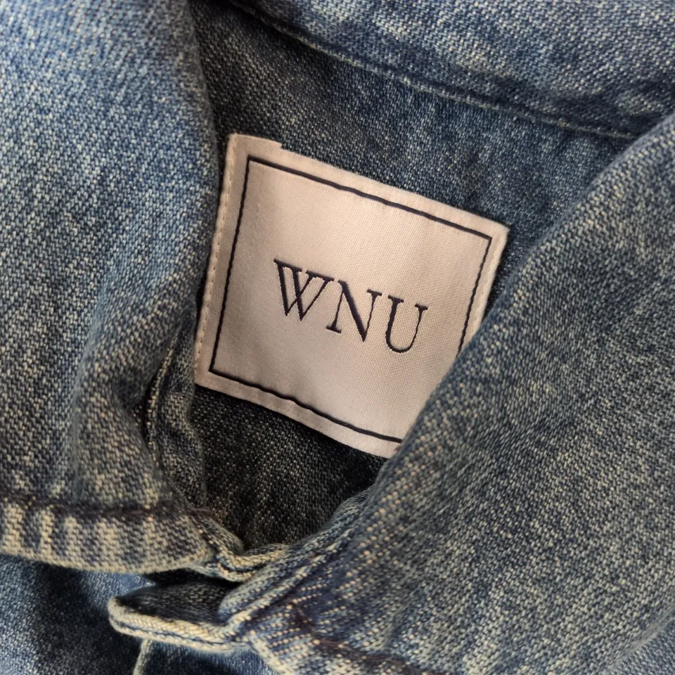 WNU THE CLASSIC DENIM JACKET IN NAVY - UK 10
