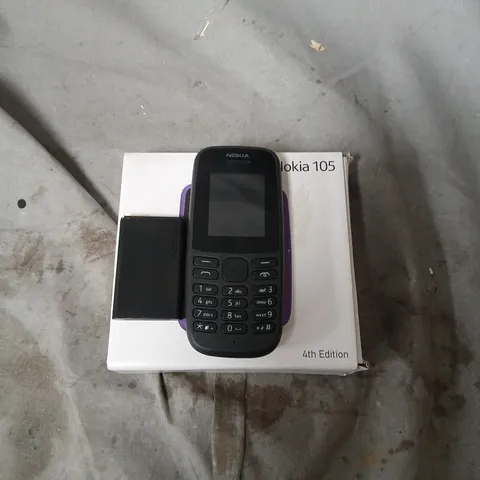 NOKIA 105 4TH EDITION - BLACK MOBILE PHONE (BOXED)