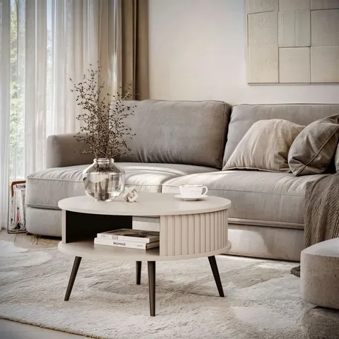 BOXED NY ROUND COFFEE TABLE (1 BOX)