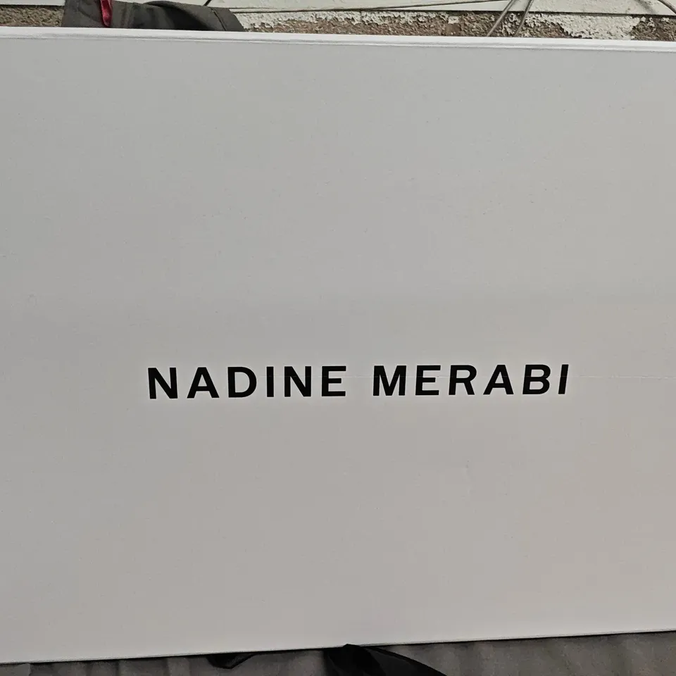 BOXED NADINE MERABI CREAM TROUSER SUIT - SIZE UK 12