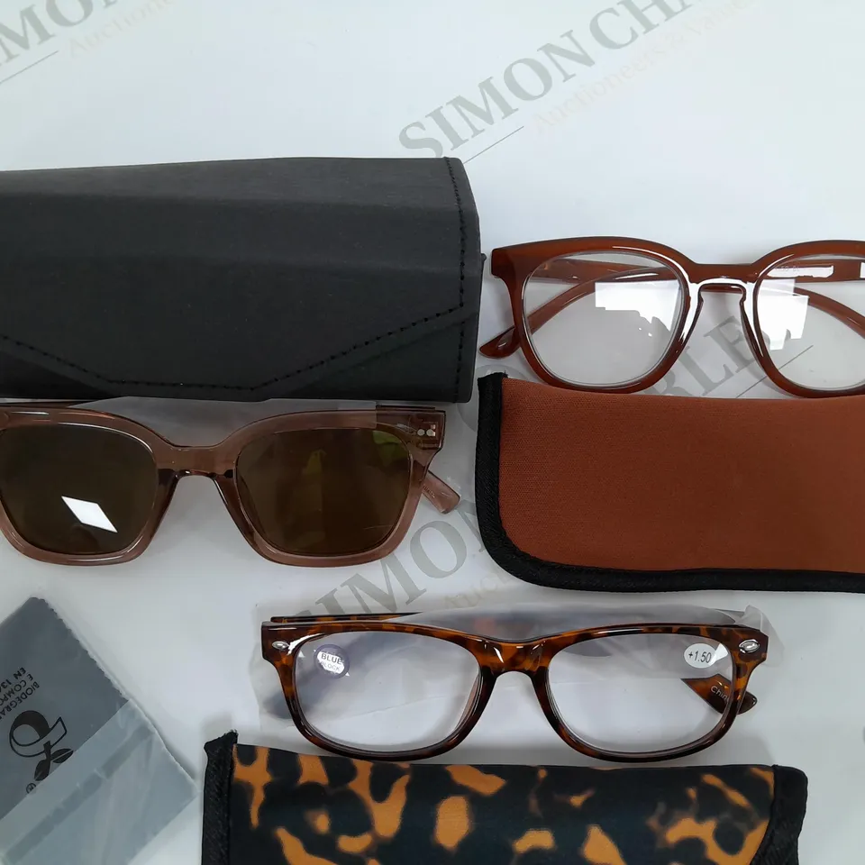 HUMMINGBIRD 3PC SET OF GLASSES 1 SUNGLASSES AND 2 READERS 