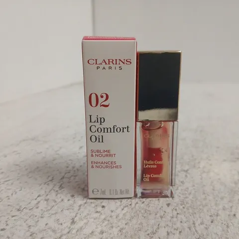 CLARINS LIP COMFORT OIL NO.02 RASPBERRY – PARIS, BOXED