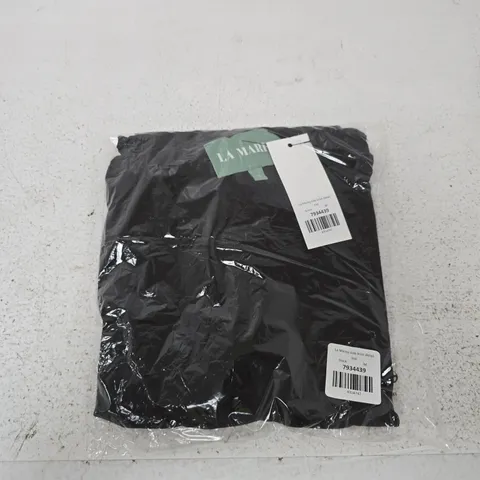 LA MAREY SIDE KNOT DETAIL TOP – BLACK, SIZE M