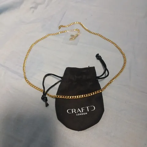 CRAFTD LONDON GOLD-TONE CHAIN NECKLACE