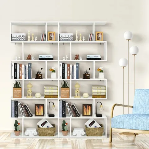 BOXED NAFEEZA BOOKCASE - WHITE (1 BOX)