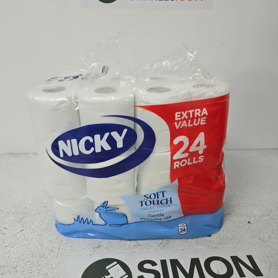NICKY EXTRA VALUE 24-ROLL TOILET TISSUE