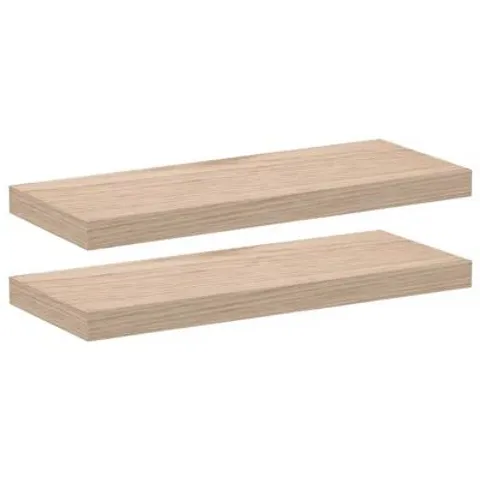 BOXED 17 STORIES FLOATING SHELVES 2PCS ENGINEERED WOOD (SET OF 2)