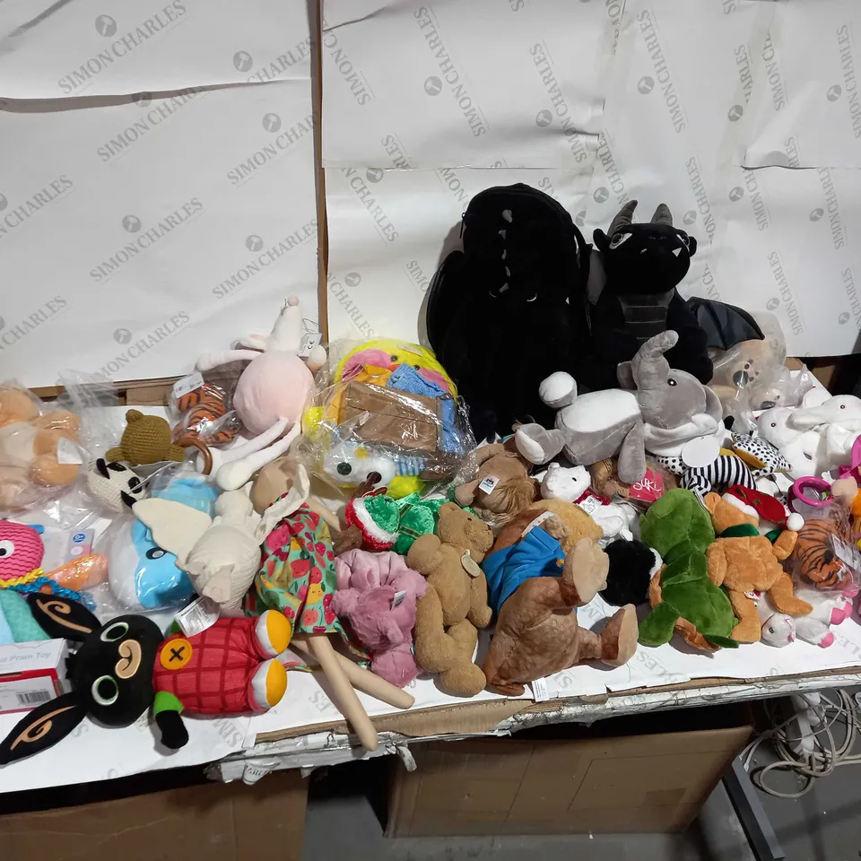 LOT OF APPROX 25 ASSORTED TEDDIES AND PLUSH TOYS